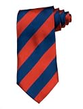 Blue and Red Thick Stripe Silk Necktie
