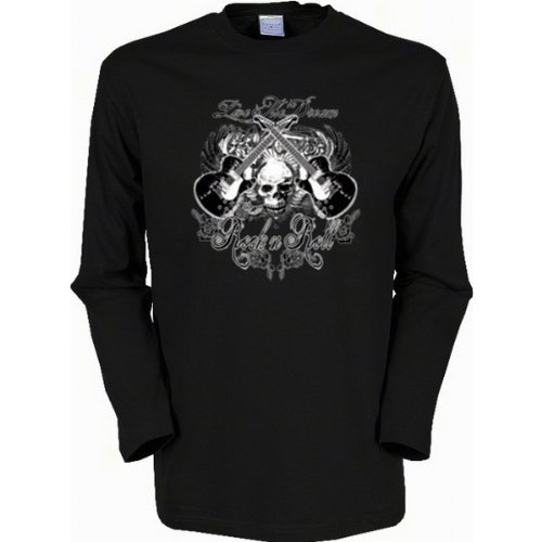 Gitarre Skull Totenkopf Musiker Rock n Roll Herren