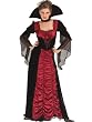 Coffin Vampress Theatre Costumes Red Black Dress Classic Vampire Sorceress