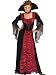 Coffin Vampress Theatre Costumes Red Black Dress Classic Vampire Sorceress