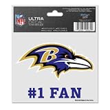 Baltimore Ravens 3"x4" Ultra Decal Window Cling