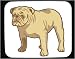 Mouse Pad with bulldog, domestic, pet, animal, dog, canine, breed