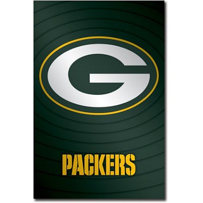 (22x34) Green Bay Packers Logo Sports Poster Print