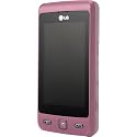 LG Cookie KP501 Orange Pre-Pay Mobile Phone Including &pound;10 Airtime - Pink