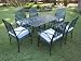 Diamond Iron Table and 6 Chairs