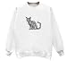 devon rex - Devon Rex- Image - Sweatshirt T-Shirt, White, X-Large