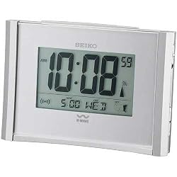 Seiko Advanced Technology Bedside Alarm Get Up and Glow Clock