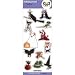 Happy Halloween Pets in Costume Clear Party Stickers