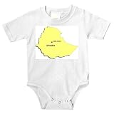 Onesie with map, ethiopia, africa