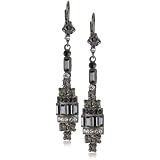 Sorrelli Midnight Moon Crystal Baguette Drop E