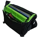 Laptoptasche Notebooktasche Aktentasche Aktenmappe Umhängetasche 
Schultasche Farbe: schwarz/neon