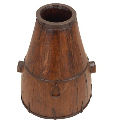 Wooden Accent Bucket