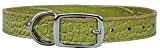 Croco - Faux Crocodile Leather Collar - 1 in. x 22 in. - Green