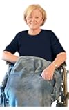 Granny Jo Products Lightweight Wheelchair Blanket, Wedgwood Blue