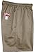 Men's Elastic Waistband 3 Pockets Cotton Twill Solid Shorts