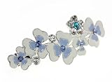 Light Blue Flower Epi Hair Barrette