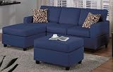 Cheap 3pc Sectional Sofa Set with Couches  For Sale – Discount Poundex Couches