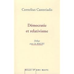 D�mocratie et relativisme : D�bats avec le MAUSS