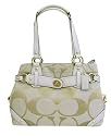 AUTHENTIC COACH SIGNATURE CARLY CARRYALL 13237 (Khaki/Parchment)