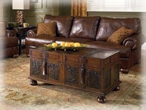 Dark Brown Cocktail Table w/Storage - Signature Design by Ashley Furniture Dark Brown Cocktail Table w/Storage - Signature Design by Ashley Furniture