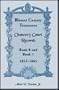 Blount County, Tennessee Chancery Court records