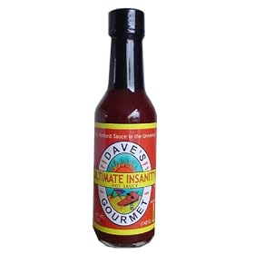 Dave's Ultimate Insanity Hot Sauce Hottest Sauce in the Universe. No Other Hot Sauce Has the Reputation That Dave's Gourmet Has Built. Kicked Out of the National Fiery Food Show for Being Too Hot This is the Original Uber Hot Extract Sauce. Are You Chile-head Enough to Handle it?