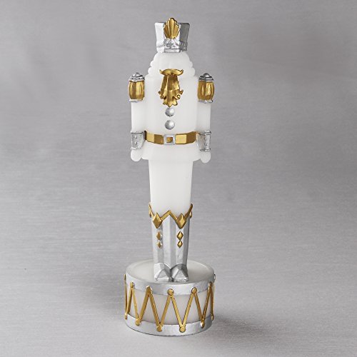 Silver and Gold Nutcracker LED Candle