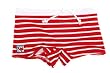 Little Red Fish UV Swim Shorts Red/White Stripe Made in New Zealand