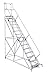 Cotterman 2615R2642A1E24B4W5C1P3 - Rolling Ladder Hndrl Pltfm 150 In H
