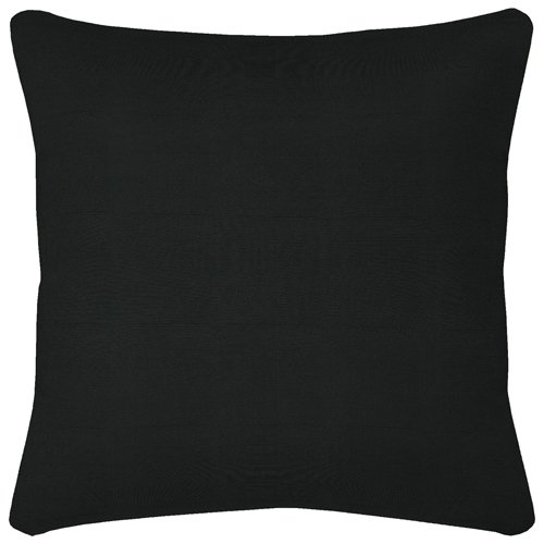 Strathwood 20-by-20-Inch Sunbrella Acrylic Pillow, Set of 2, Solid Black