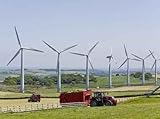 Wind Turbines and Tractors - 24"W x 18"H - Peel and Stick Wall Decal by Wallmonkeys