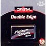 Crystal Double Edge Stainless Steel Razor Blades (10 blades)