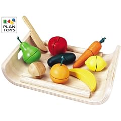 Plantoys 1353416 - Obst und Gem�se schneiden mit Servierbrett