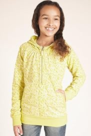 Cotton Blend Hooded Floral Print Sweat Top