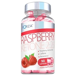 Forza Raspberry Ketone 2:2:1 - Maximum Strength Diet Pills with Pure Raspberry Ketones - Pot of 90 Capsules