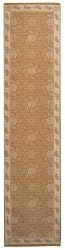 2'2" x 9'5" Runner Oscar Isberian Rugs Rug Oat Color Machine Made Belgium "Martha Stewart Collection" Pinwheel Design