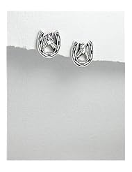 Horse Earrings In 92.5 Sterling Silver
