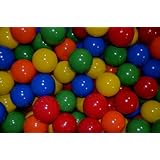 150 Large 3.1" Crush-Proof Ball Pit Balls - non-PVC Phthalate Free Plastic in 5 Colors - Guaranteed Crush-Proof