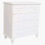 Delta Children's Products Shaker 4 Drawer Dresser - White