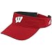 adidas Wisconsin Badgers Youth Red Basic Logo Adjustable Visor