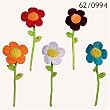 Pl�sch-Blume "Gigant", 5er Set, Musik: "Happy Birthday"