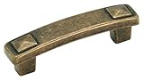 Amerock BP4428R3 Forgings Pull, Rustic Brass, 4-1/8-Inch