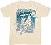 Aquaman Catch a Wave Vintage Cream T-shirt Tee