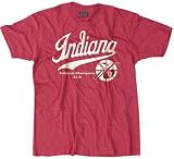 NCAA Vintage 1976 Indiana Hoosiers Basketball National Champions Red Heather Short Sleeve T-Shirt
