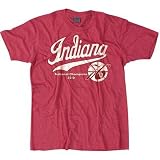 NCAA Vintage 1976 Indiana Hoosiers Basketball National Champions Red Heather Short Sleeve T-Shirt at Champions Again