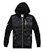 Madhero Men's Quilted Checker Full-zipper Fashion Hoodie