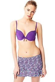Smocked Underwired Push-Up Bikini Top
