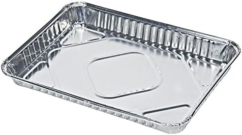 1/4 quarter sheet pan disposable aluminum foil container case of 100