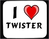 I Love Twister Decorated Mouse Pad