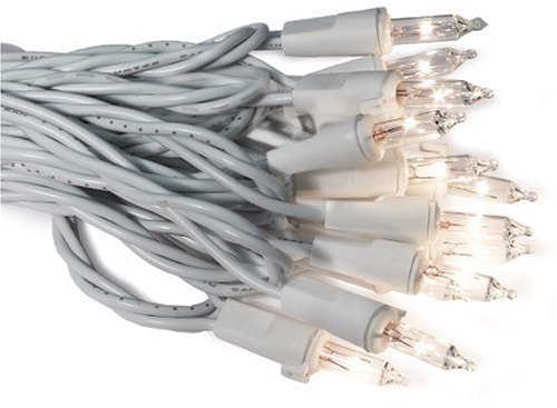 Bethlehem Lighting Indoor/Outdoor Miniature 100-Light Set, Clear with White Wire
